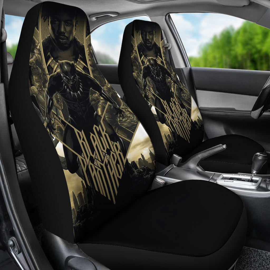 Black Panther Car Seat Covers - Premium Car Interior Accessories