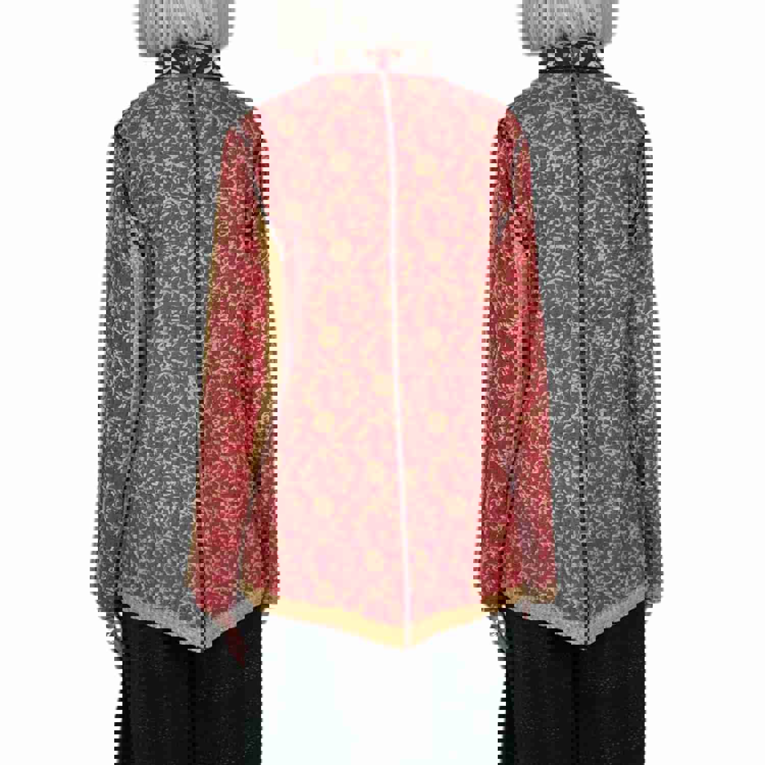 VINTAGE COTTON SIMPLE JACKET - Reversible Stand Collar with Hand Stitching