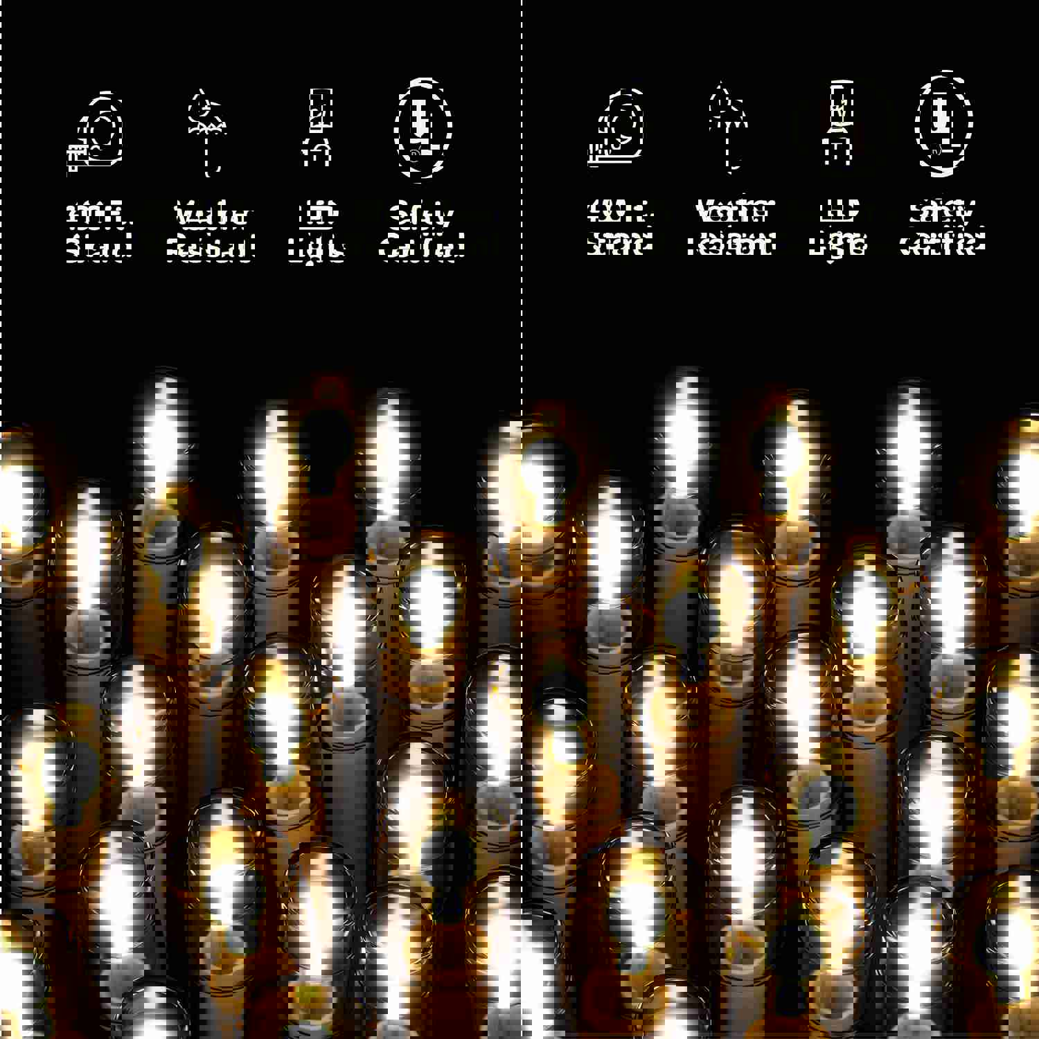 1000 LED Christmas Lights [Warm White] 400ft Super Long String Lights - Remote with 8 Modes/Timer/Dimmable - UL Approved for Indoor/Outdoor Use