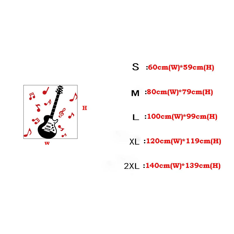 3D Acrylic Guitar Wall Stickers for Music Room, Band Practice, and Home Decor