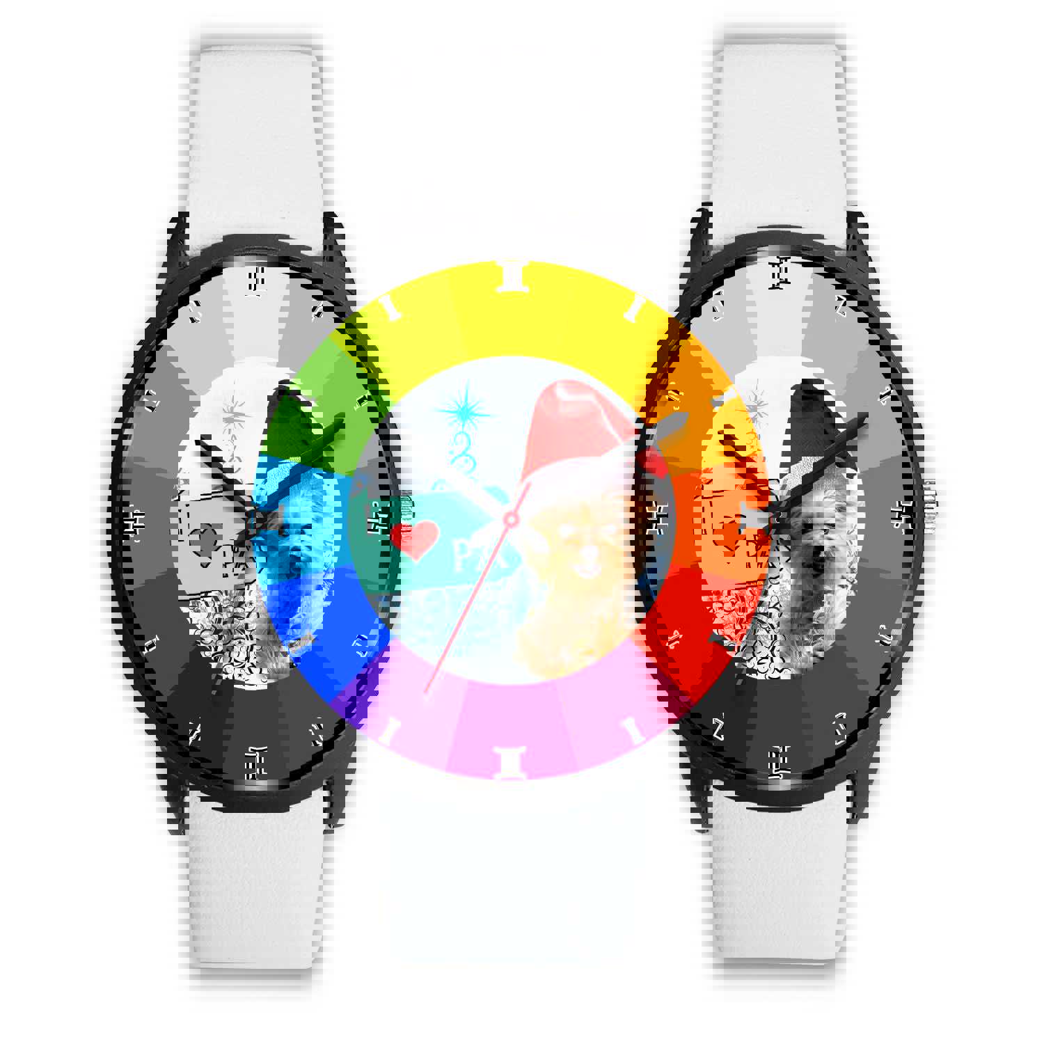 Cute Yorkie Dog Pennsylvania Christmas Special Wrist Watch