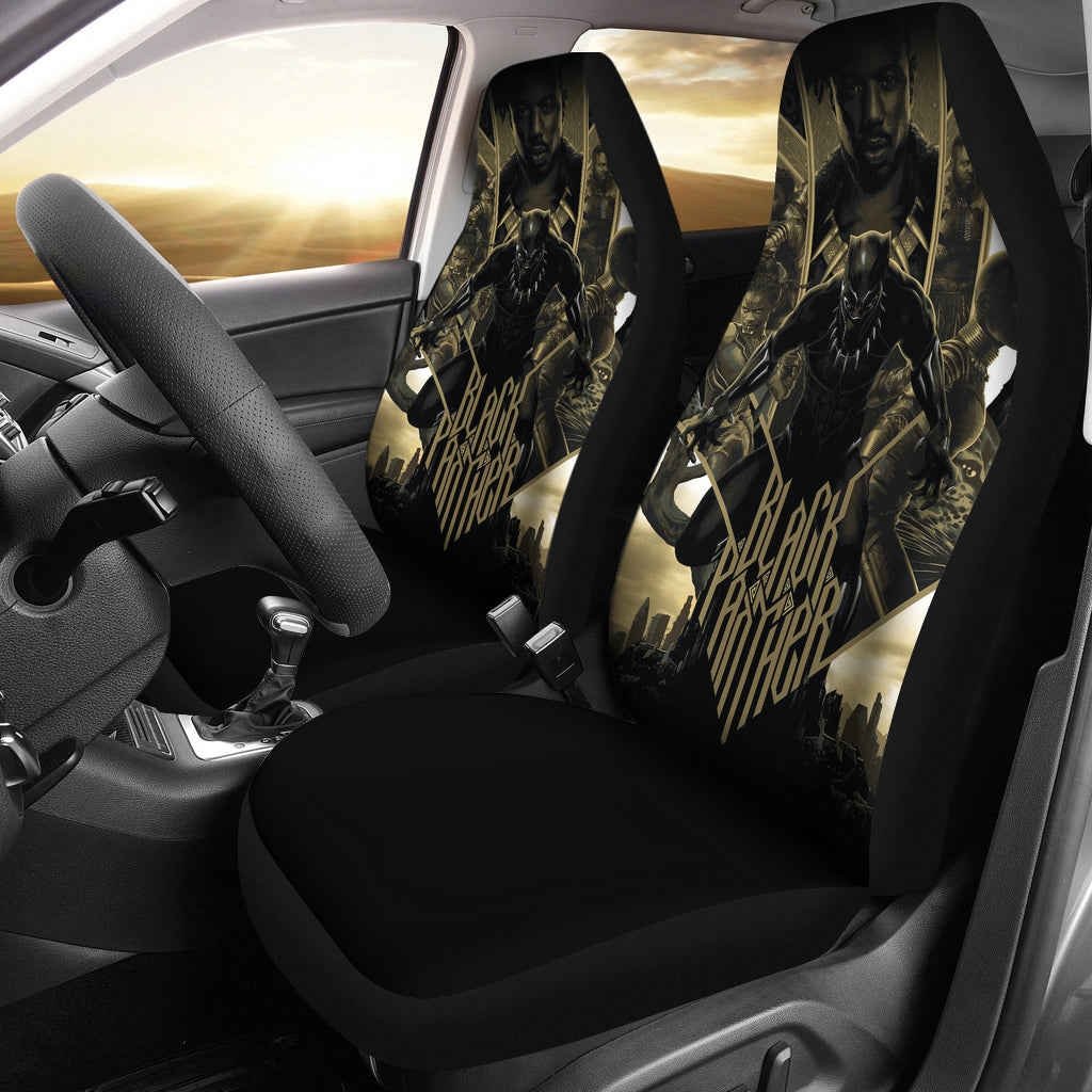 Black Panther Car Seat Covers - Premium Car Interior Accessories