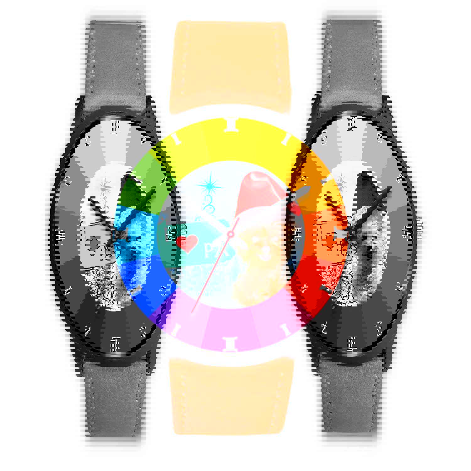 Cute Yorkie Dog Pennsylvania Christmas Special Wrist Watch