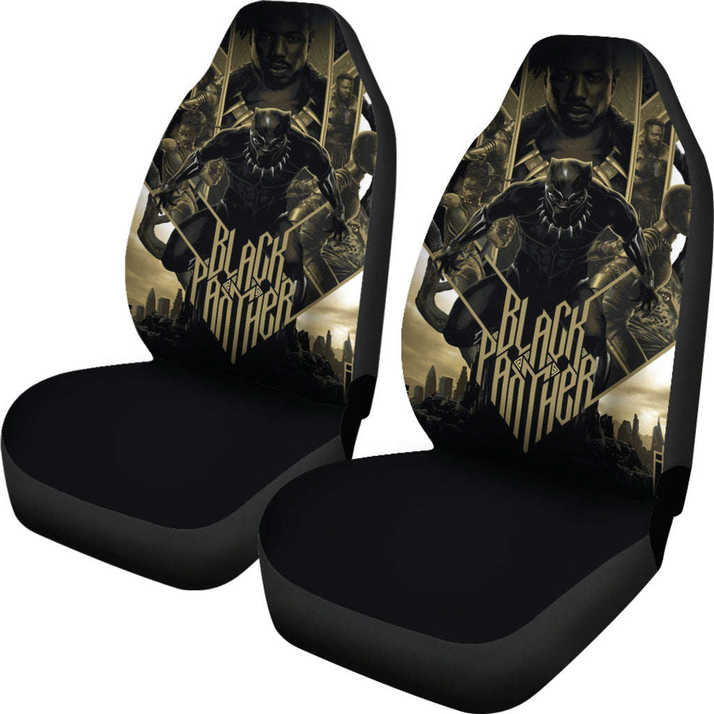 Black Panther Car Seat Covers - Premium Car Interior Accessories