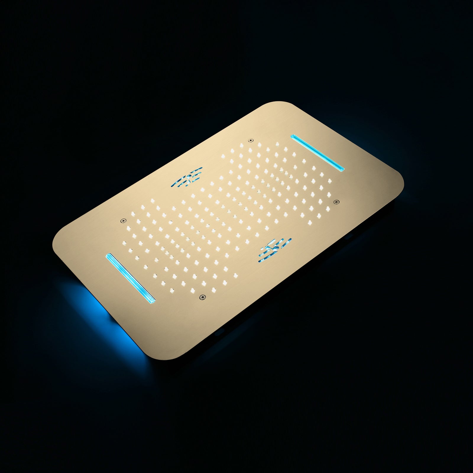 DOVI 23-Inch Luxury Complete LED Music Shower Set with Rainfall and Waterfall