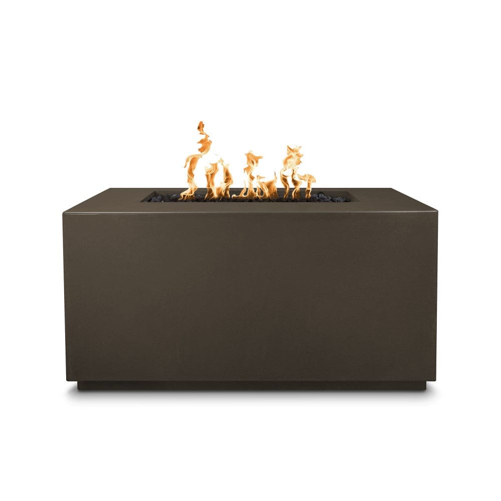 Top Fires Pismo 48-Inch Rectangular GFRC Gas Fire Pit with Flame Sense Ignition