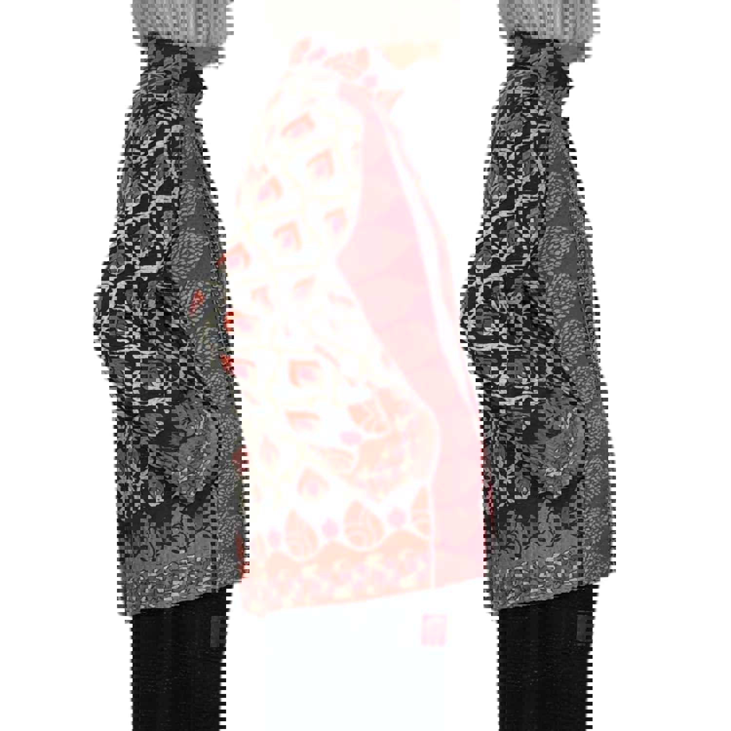 VINTAGE COTTON SIMPLE JACKET - Reversible Stand Collar with Hand Stitching