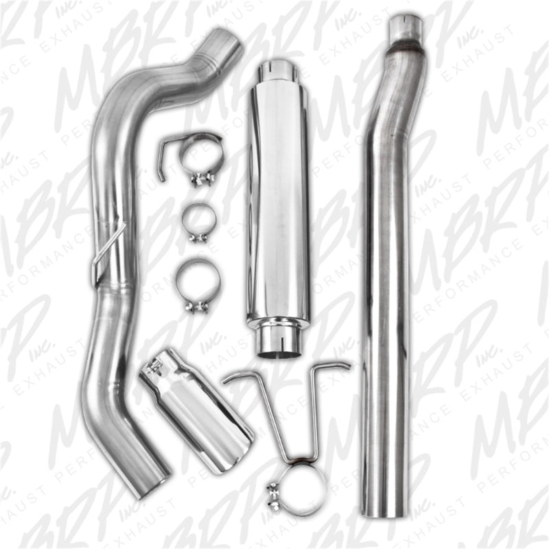 MBRP S5246409 4 Inch Resonator Back Exhaust System for 11-16 Ford F-250/350/450