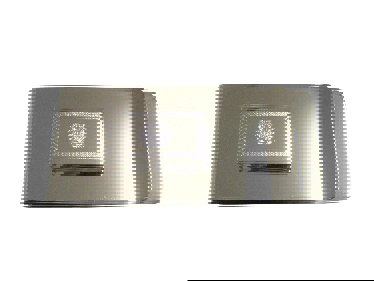 Silver Toned Etched West Virginia State Flag Pendant Money Clip