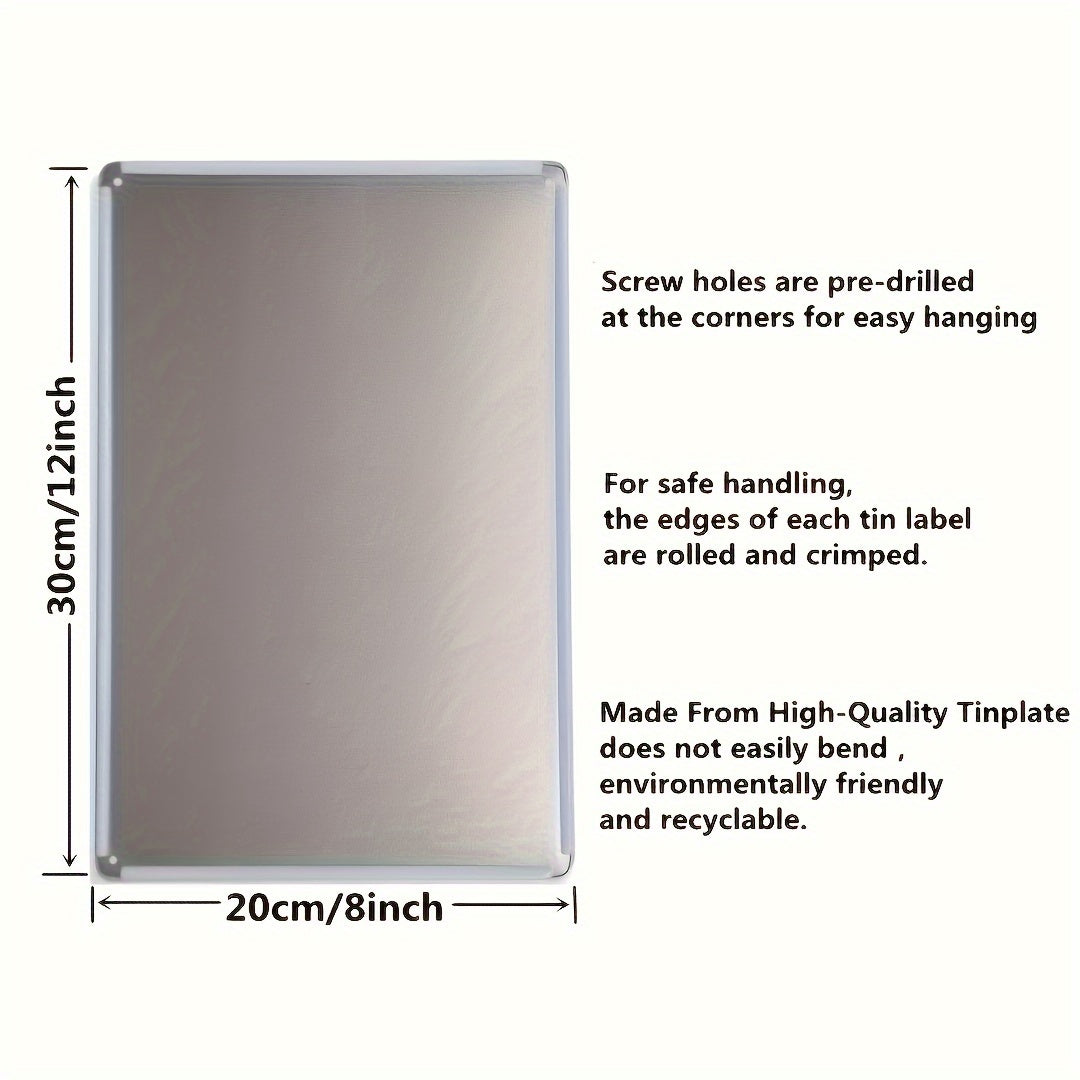 Tin Sign Corgi Dog Retro Decor Metal Sign, 8x12 Inch for Home Wall Decor