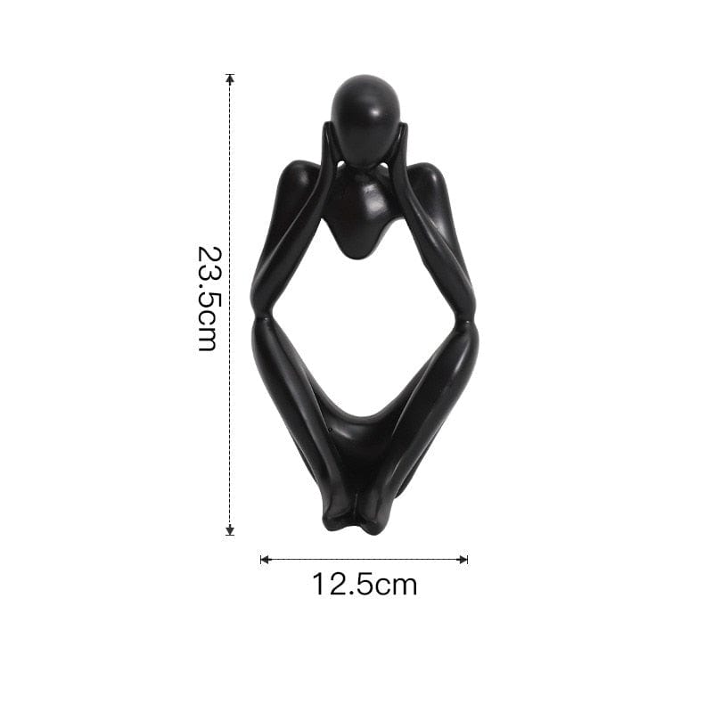 VILEAD Nordic Abstract Thinker Statue Resin Figurine for Office and Home Decor