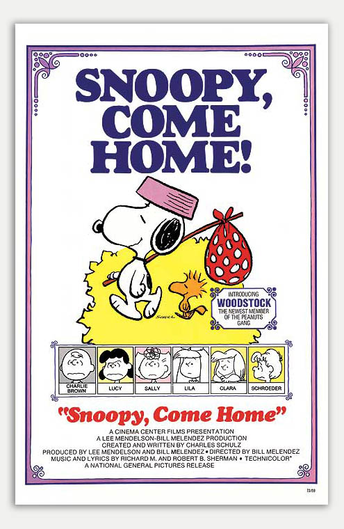 Snoopy Come Home - 11 x 17 Movie Poster (1972 Reprint)