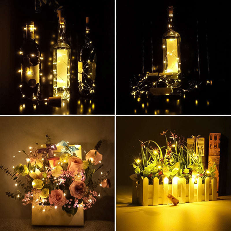 LED Bottle Light Cork Night Light DIY Decor Gift
