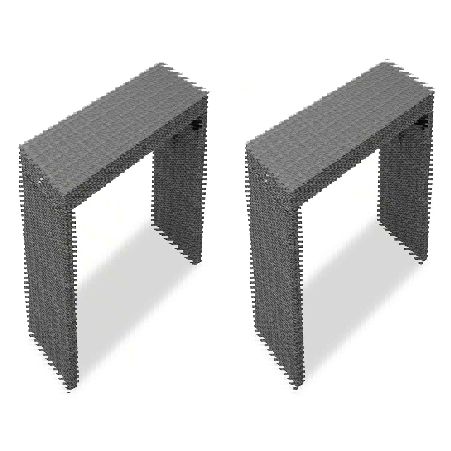 Harmonia Living District 6-Seater Rectangular Bar Table for Outdoor Dining