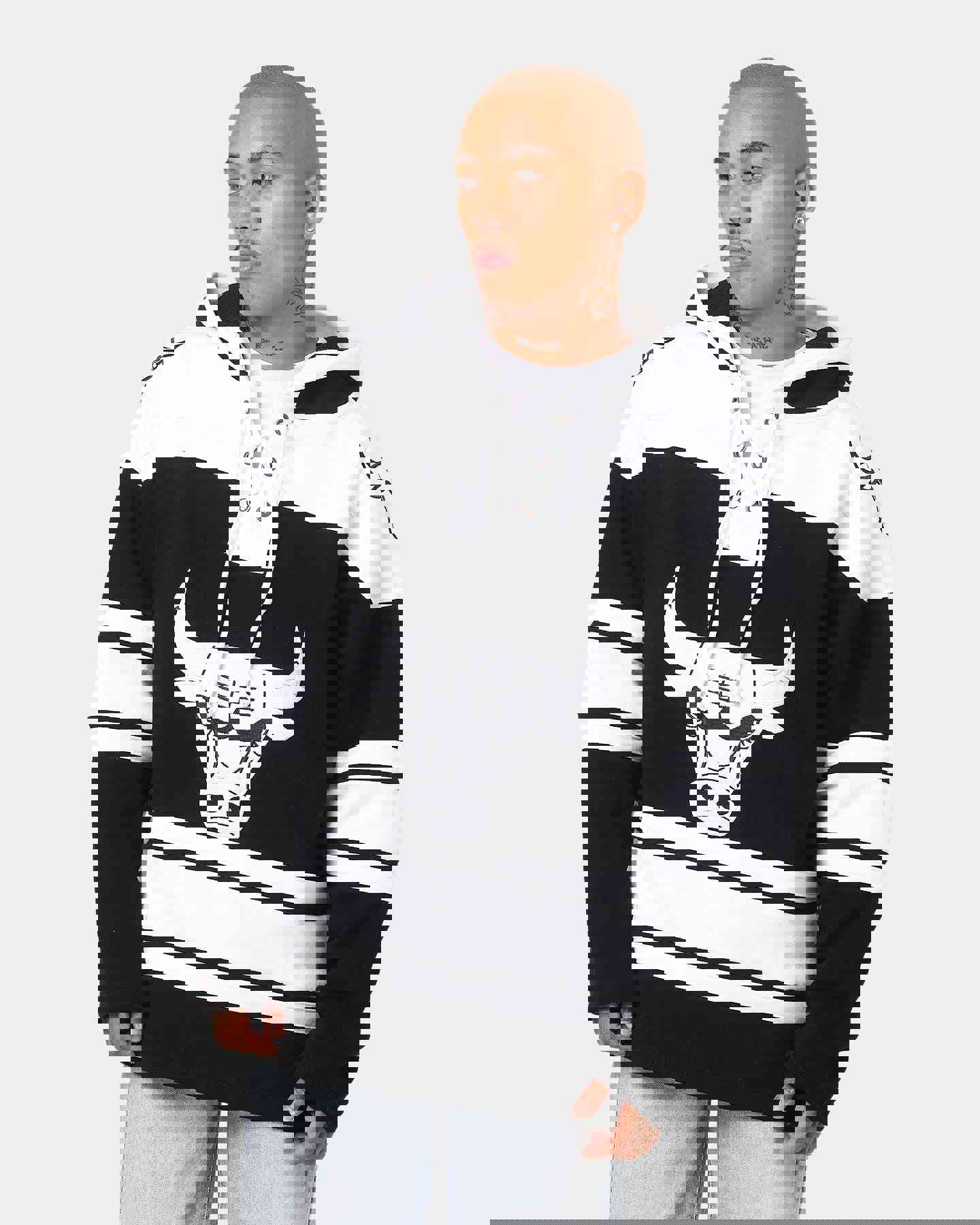 47 Brand Chicago Bulls NBA Superior 47 Lacer Hoodie Jet Black