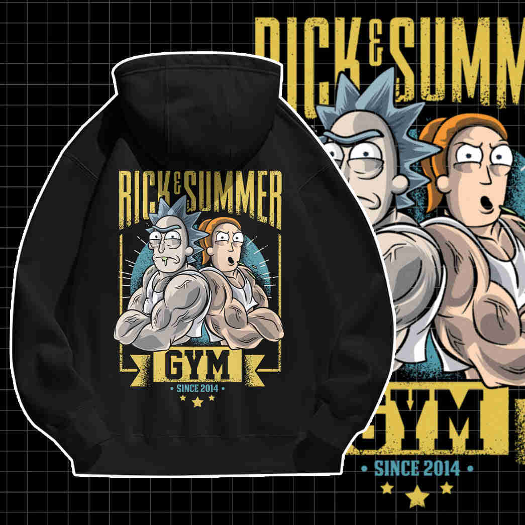 Rick And Summer Gym Custom Graphic Apparel