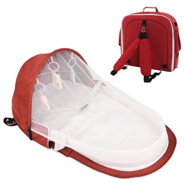 Portable Baby Bed Folding Nest Cot with Mosquito Net for Travel