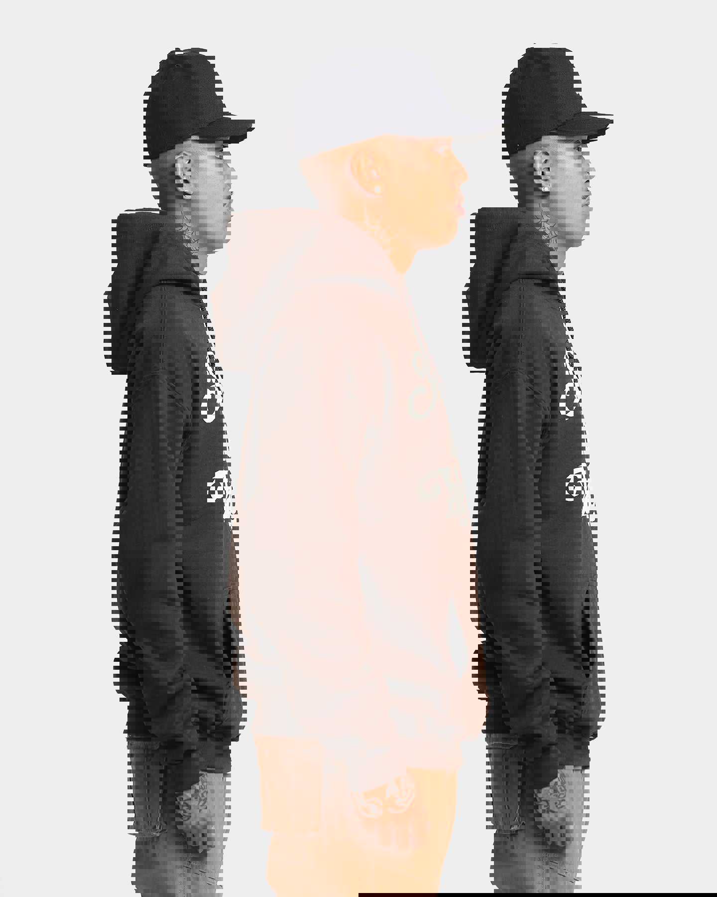 Majestic Athletic New York Yankees Team Stack Script Hoodie Dark Chocolate