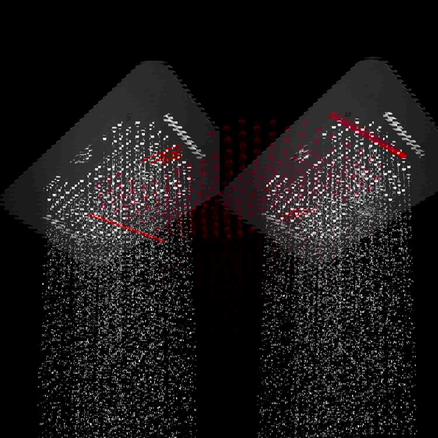 DOVI 23-Inch Luxury Complete LED Music Shower Set with Rainfall and Waterfall