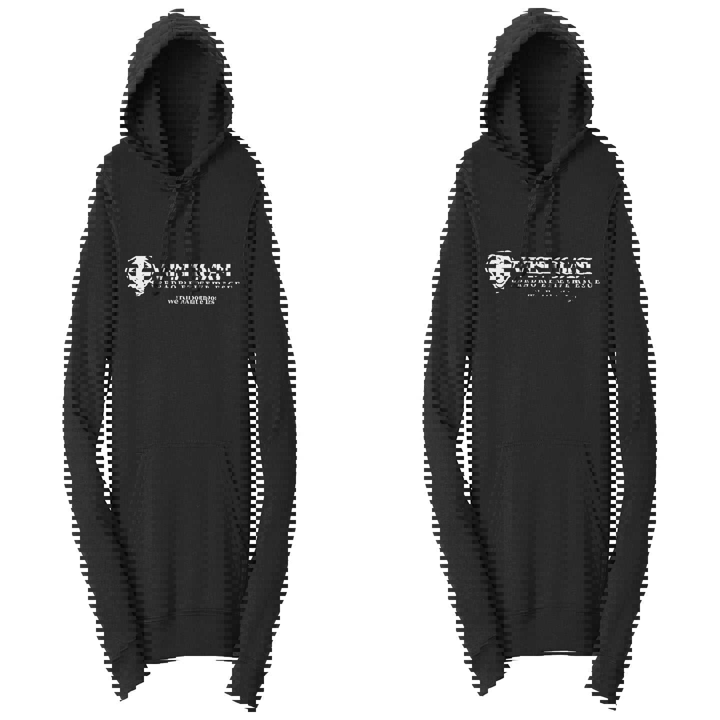 WCLRR Puppy Face Logo Outline - Unisex Hoodie Sweatshirt for Adults