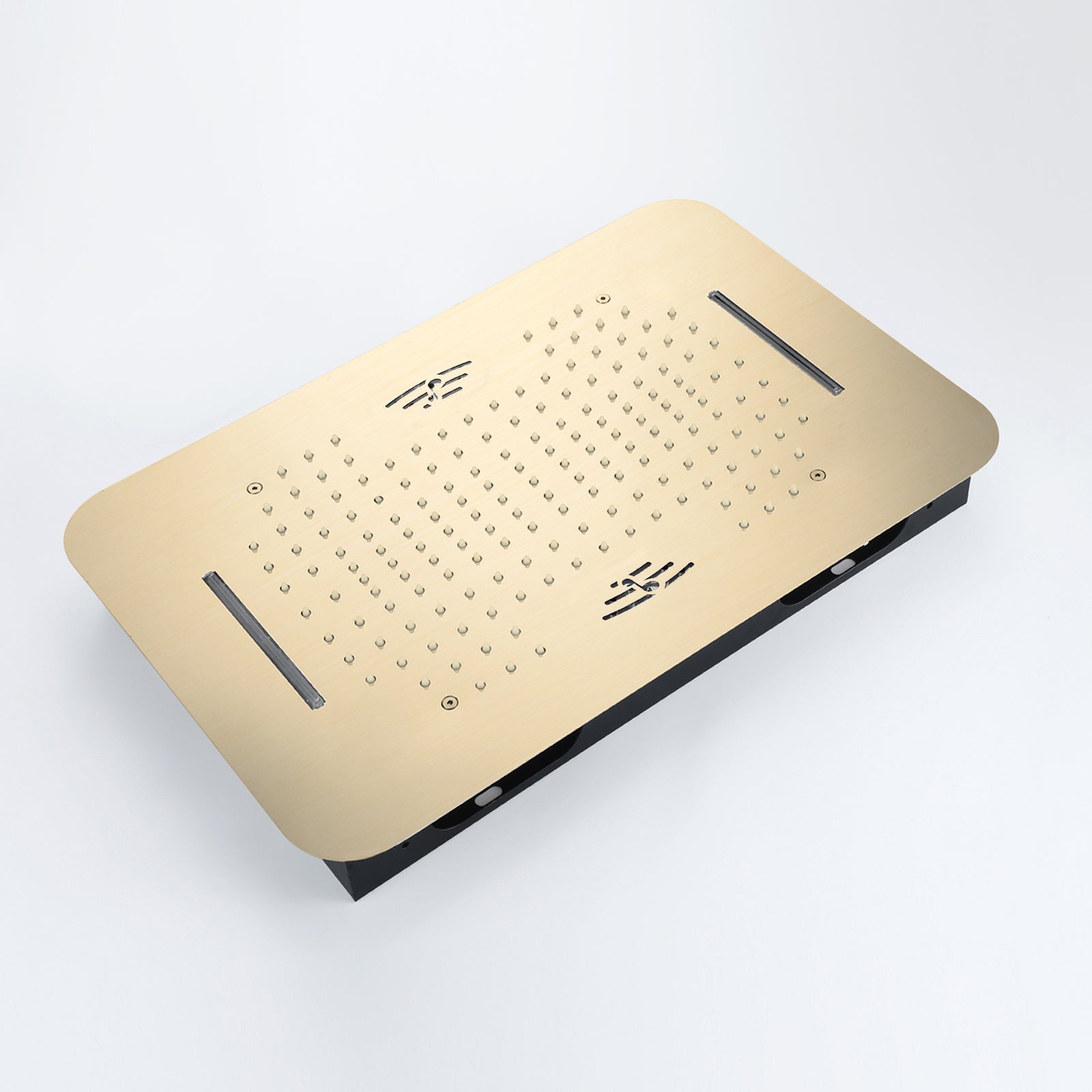 DOVI 23-Inch Luxury Complete LED Music Shower Set with Rainfall and Waterfall