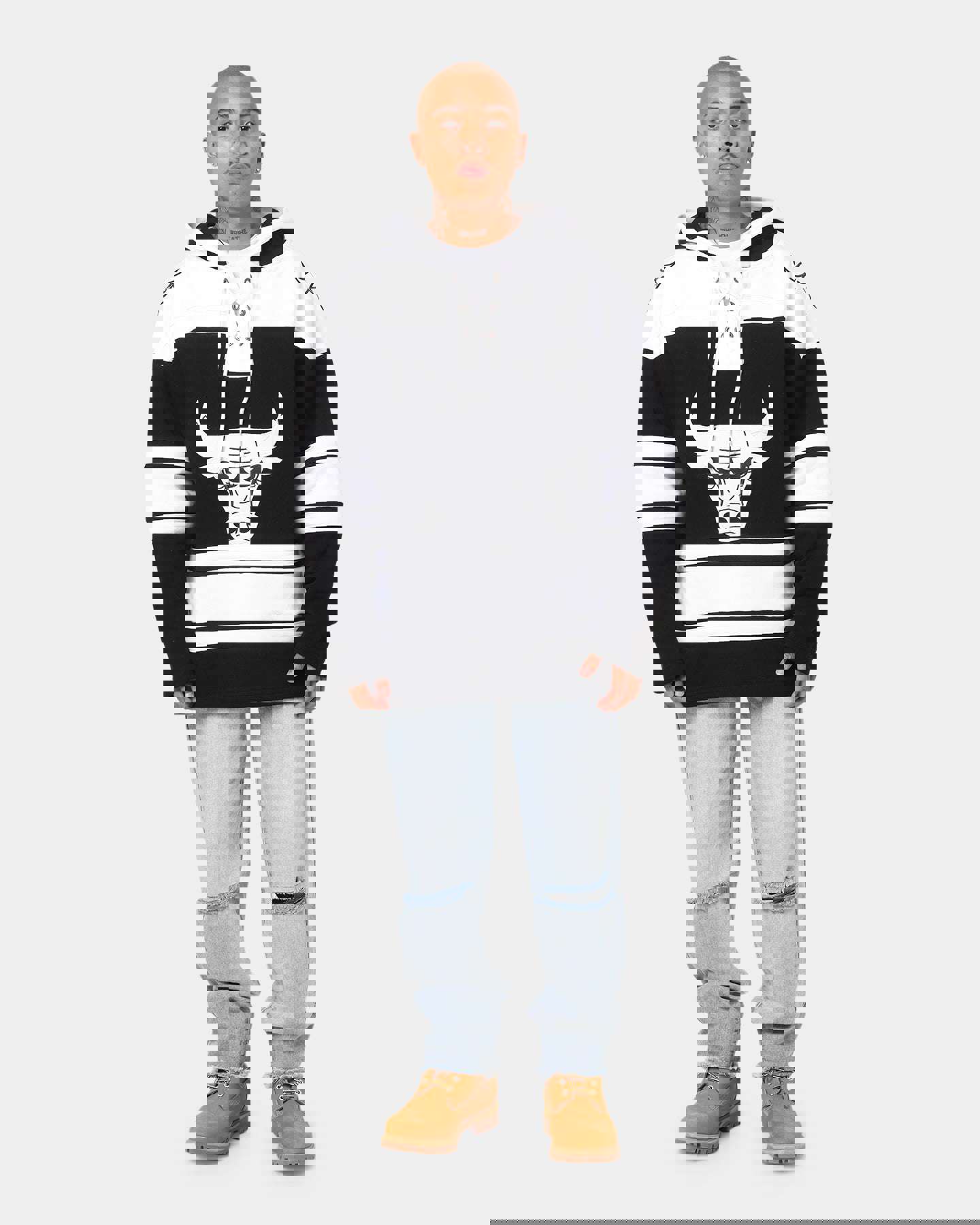 47 Brand Chicago Bulls NBA Superior 47 Lacer Hoodie Jet Black