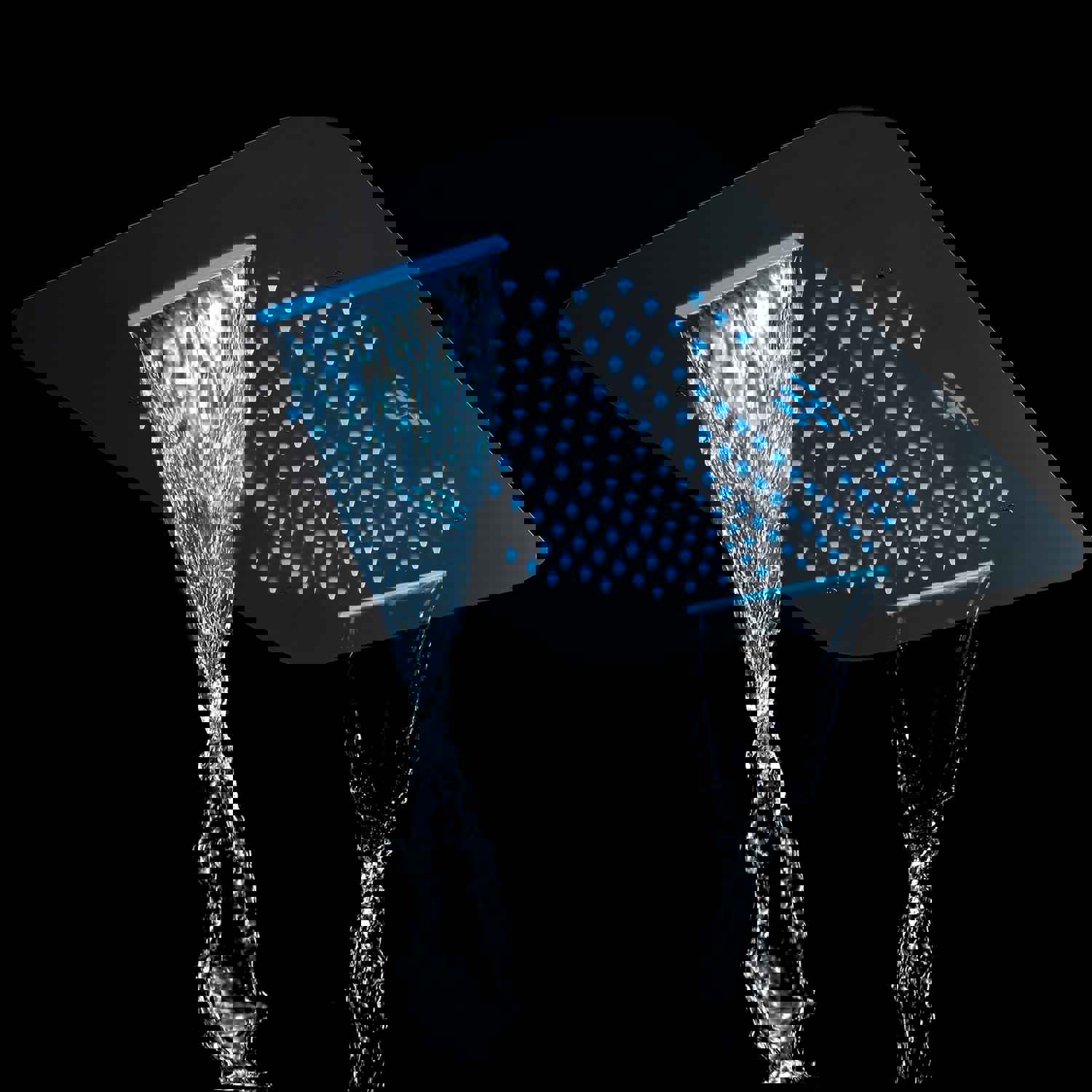 DOVI 23-Inch Luxury Complete LED Music Shower Set with Rainfall and Waterfall