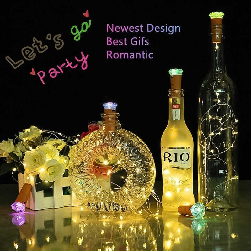 LED Bottle Light Cork Night Light DIY Decor Gift