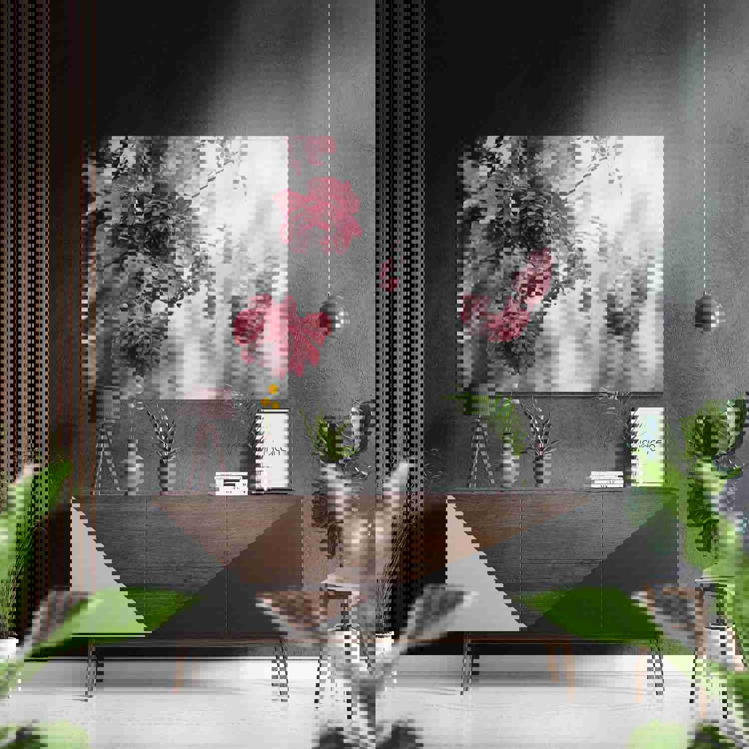 Roses Brushed Aluminium Dibond Wall Art