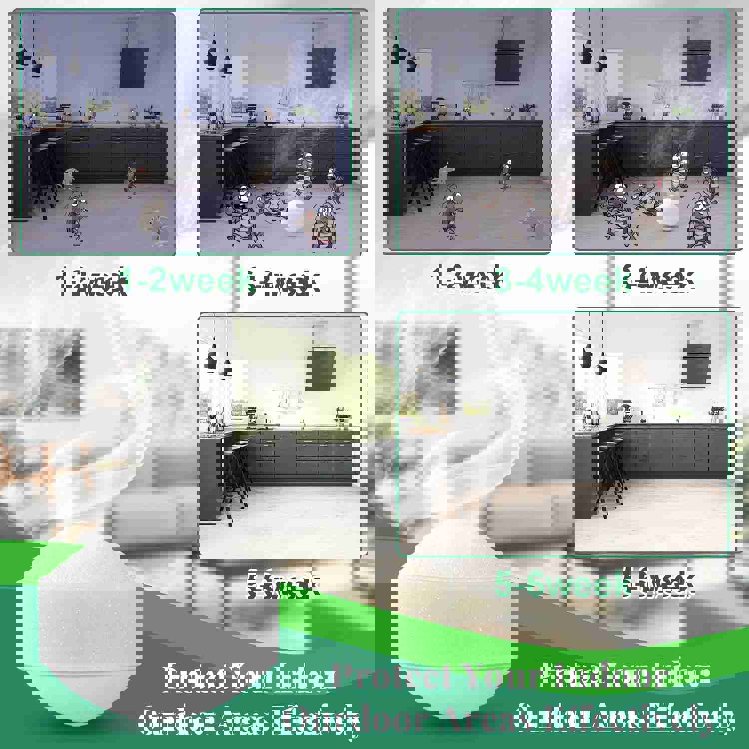 12 Pcs Natural Peppermint Oil Cockroach Repellent for Indoor & Outdoor Use