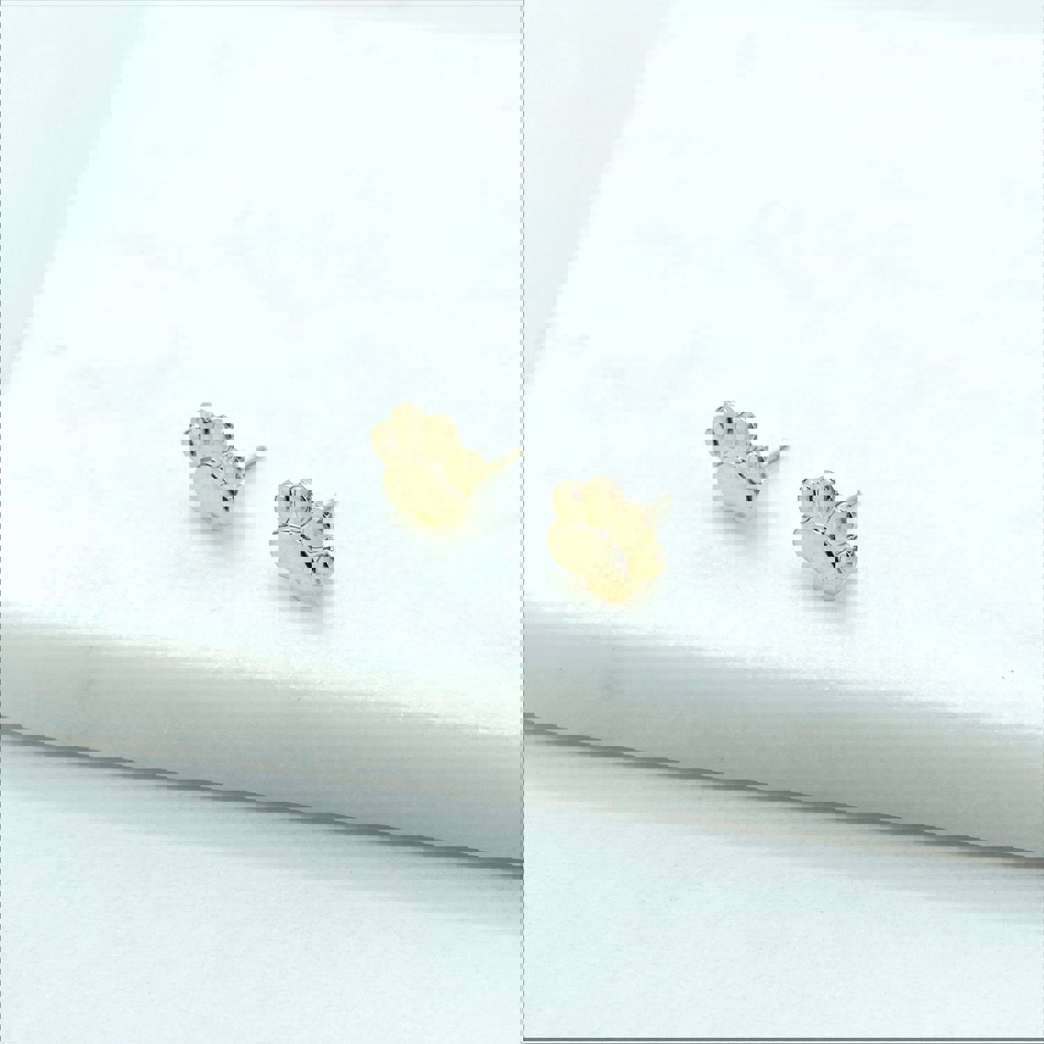 18k Gold Filled Delicate Pet Fingerprint Stud Earrings