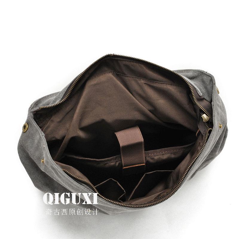 Cool Canvas Leather Mens School Backpack Laptop Backpack Canvas Travel Backpack Canvas for Men