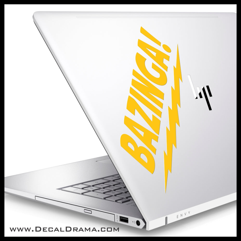 Bazinga! Sheldon Cooper The Big Bang Theory Fan Art Vinyl Car/Laptop Decal