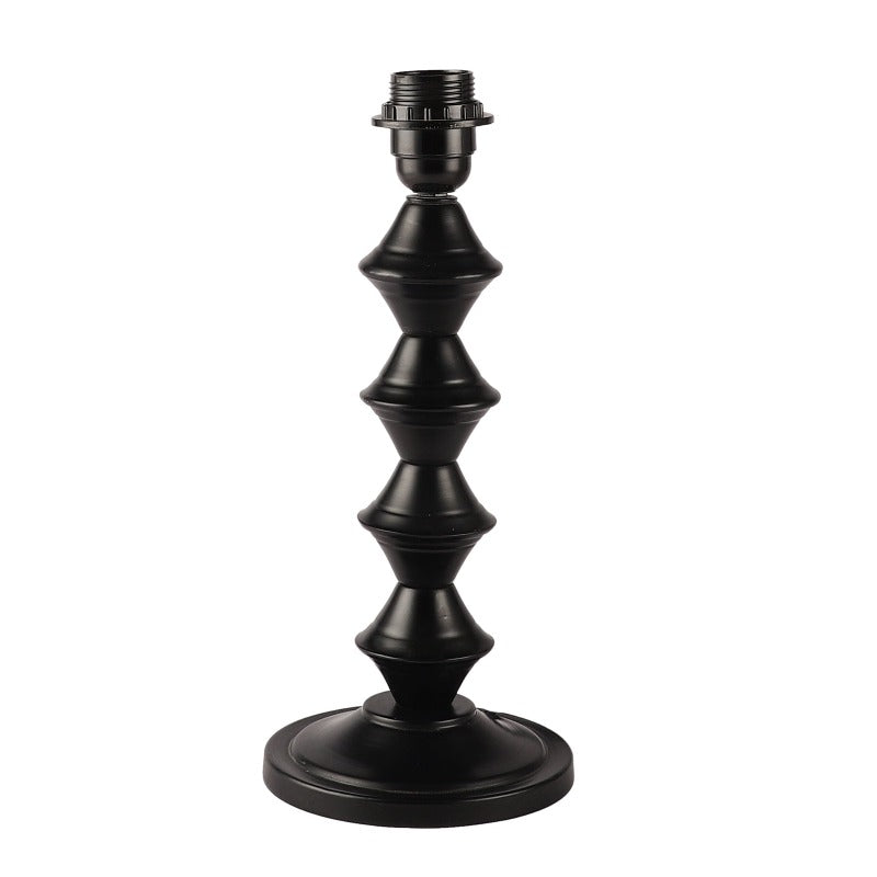 BTR CRAFTS Modern Metal Table Lamp With Conical Cotton Shade