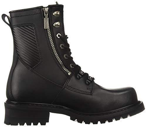 Milwaukee Motorcycle Clothing Company Trooper Leather Mens Motorcycle Boots - Black, Size 10D