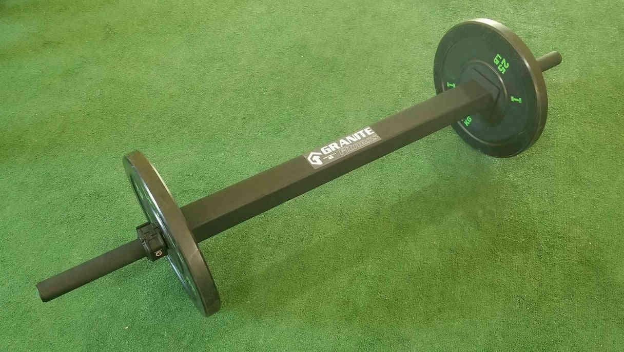 Granite Fitness Pinch Grip Square Bar 3x3 (Saxon) Barbell / Bar