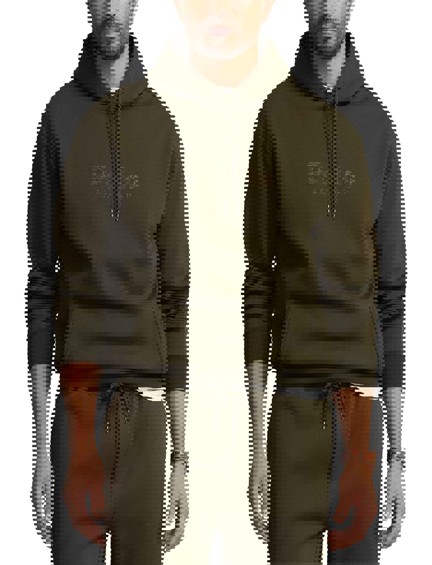 Polo Ralph Lauren Big & Tall Hoodie - Double Knit Tech - Olive