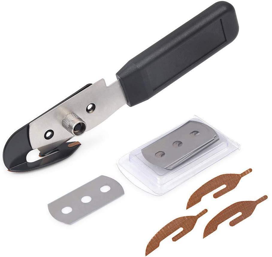 Gomake Bodyguard Vinyl Backing Cutter Knife with PTFE-Coating, Stainless Steel Hidden Blade Film Safety Cutting Knife with 10 Extra Blades and 3 PTFE Stickers