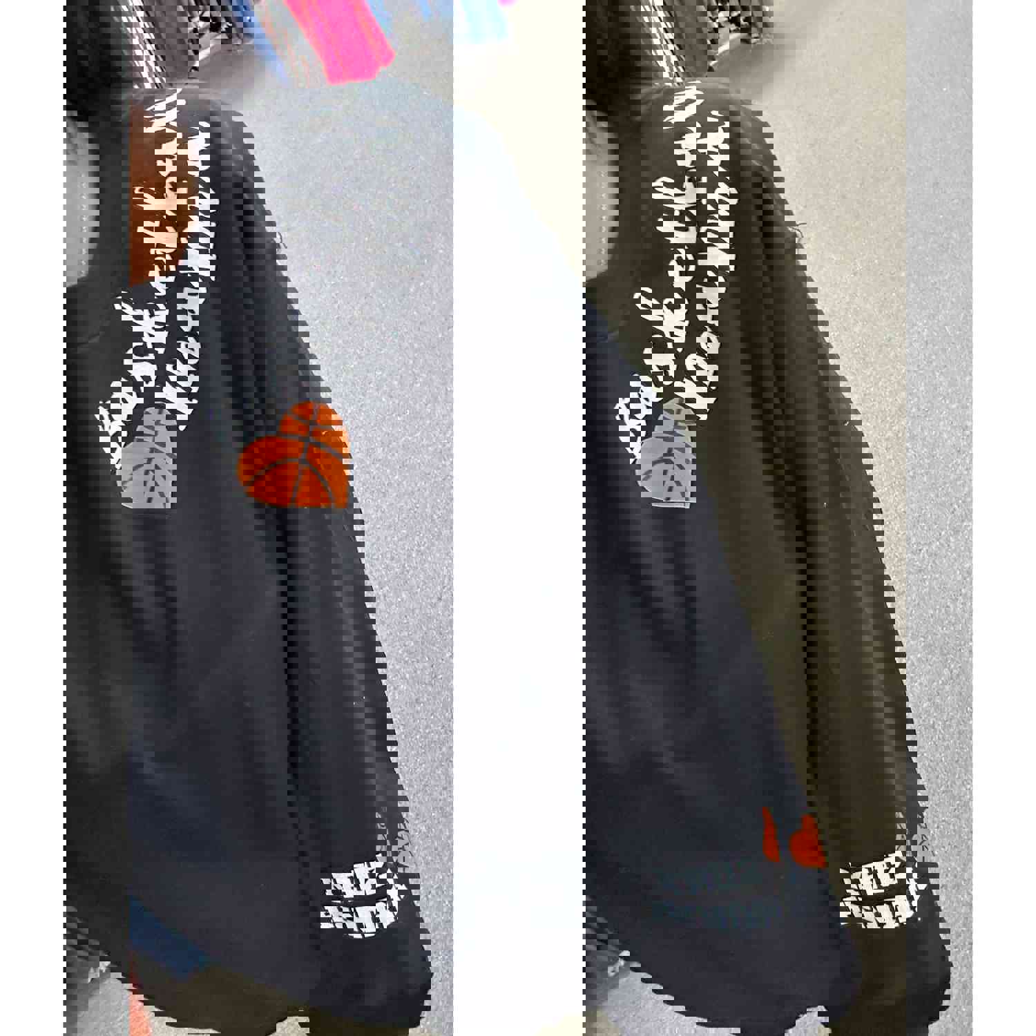 Basketball Mama Custom Sweatshirt - Long Sleeve Tee or Hoodie