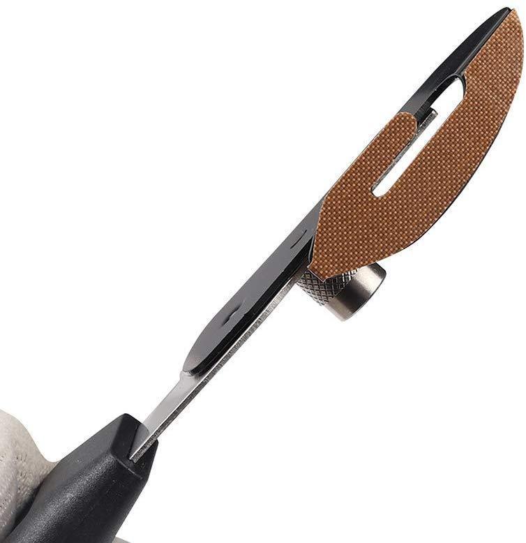 Gomake Bodyguard Vinyl Backing Cutter Knife with PTFE-Coating, Stainless Steel Hidden Blade Film Safety Cutting Knife with 10 Extra Blades and 3 PTFE Stickers