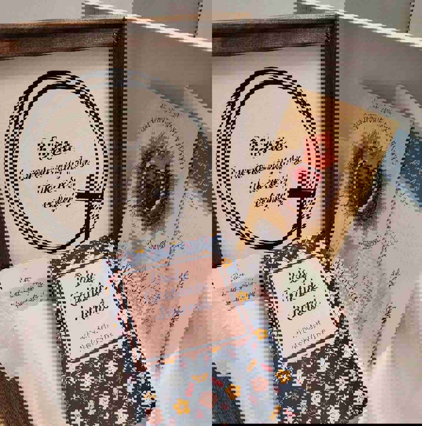 Faith-Based Daily Gratitude Journal with 3-Month Weekly Planner