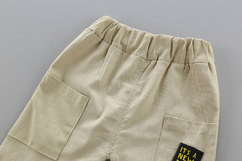 MOF Kids Boys Summer Floral Print Shirt and Shorts Set