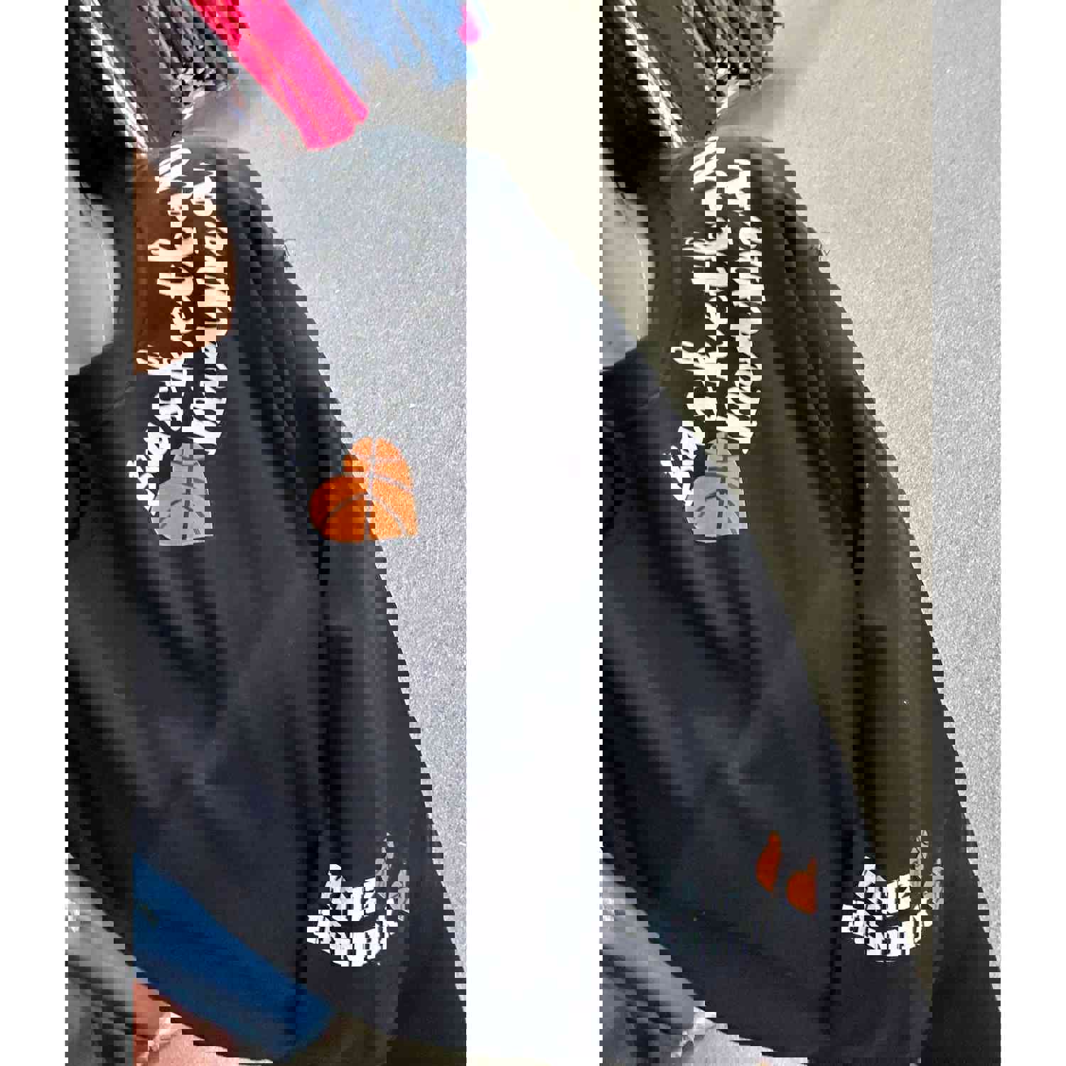 Basketball Mama Custom Sweatshirt - Long Sleeve Tee or Hoodie