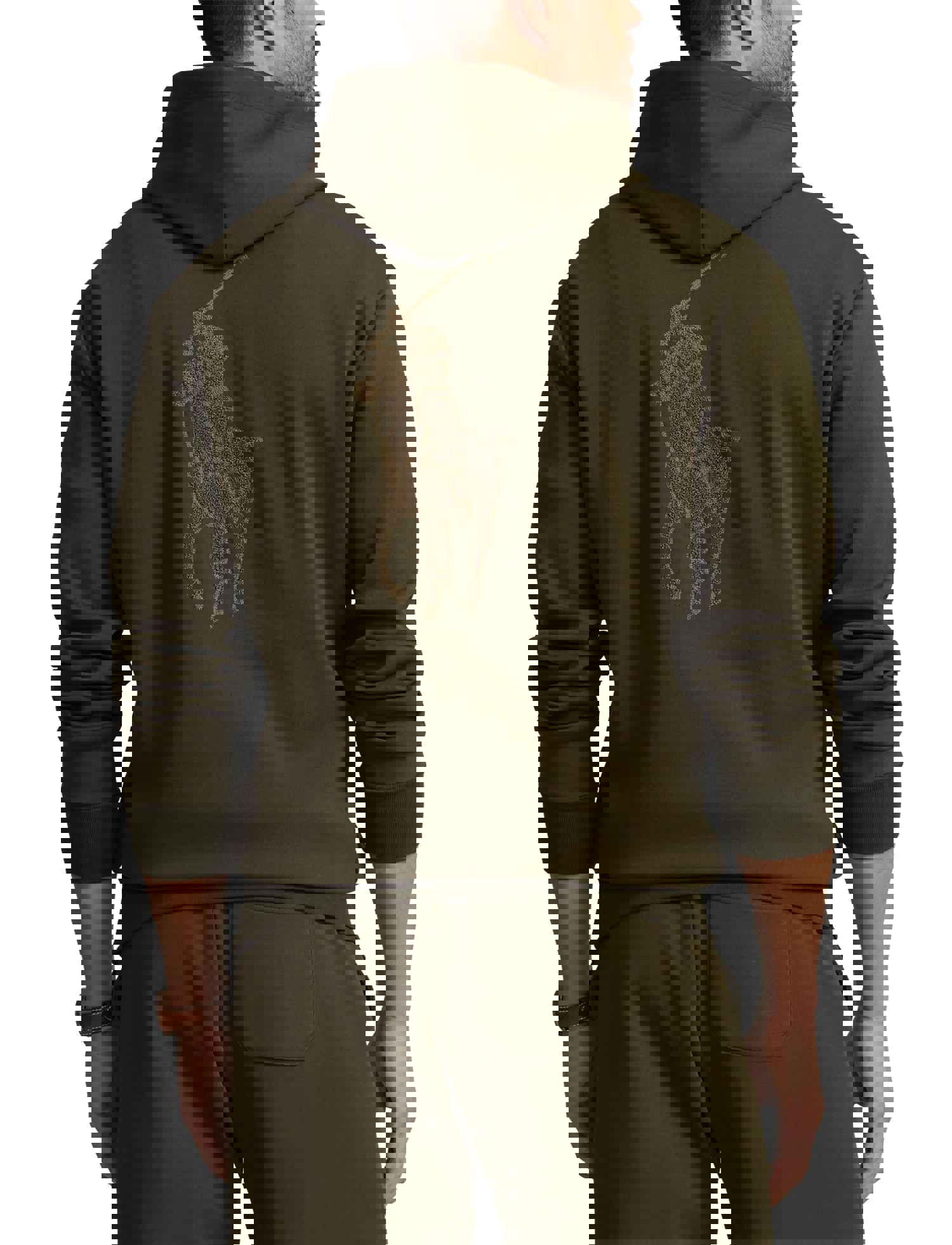 Polo Ralph Lauren Big & Tall Hoodie - Double Knit Tech - Olive