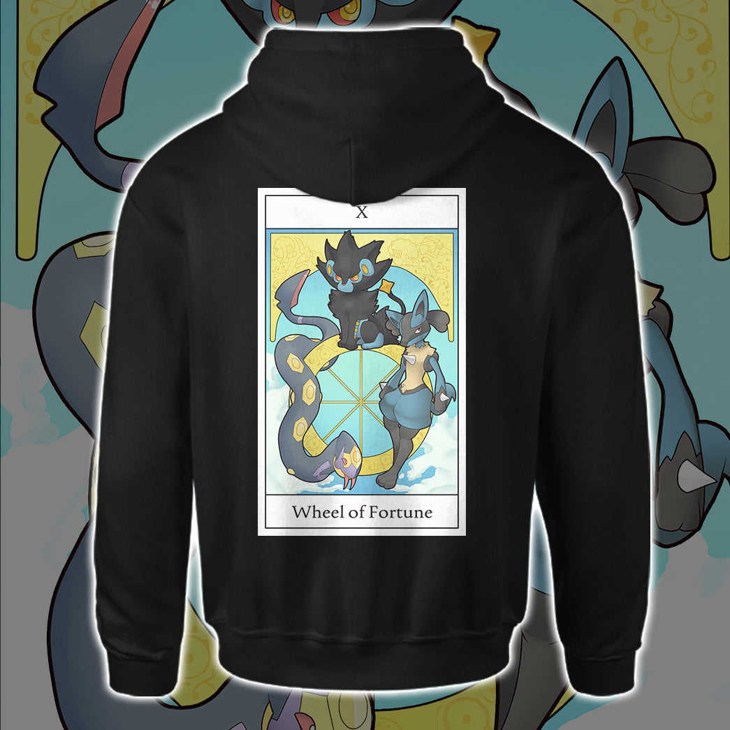 Tarot Wheel Of Fortune Custom Graphic Cotton T-Shirt