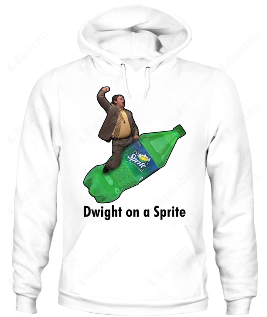 Dwight On A Sprite Custom Graphic Apparel - Unisex Cotton T-Shirt