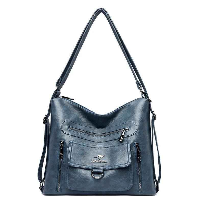 Multifunctional 3 In 1 Cool Backpack For Women - Large Capacity Leather Handbag