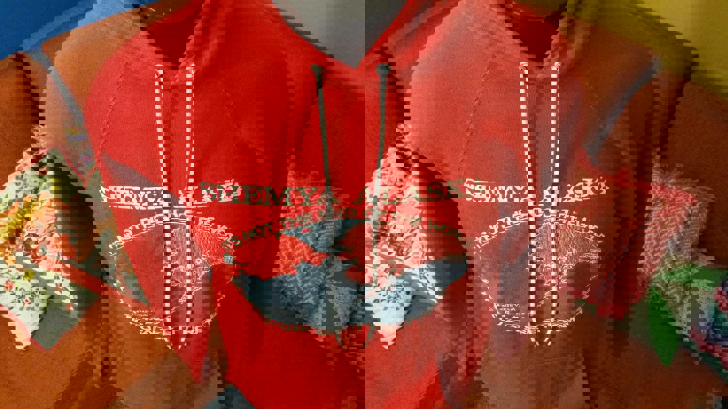 Vintage Shemya Alaska Red Hoodie Sweatshirt - Made in USA 1980s