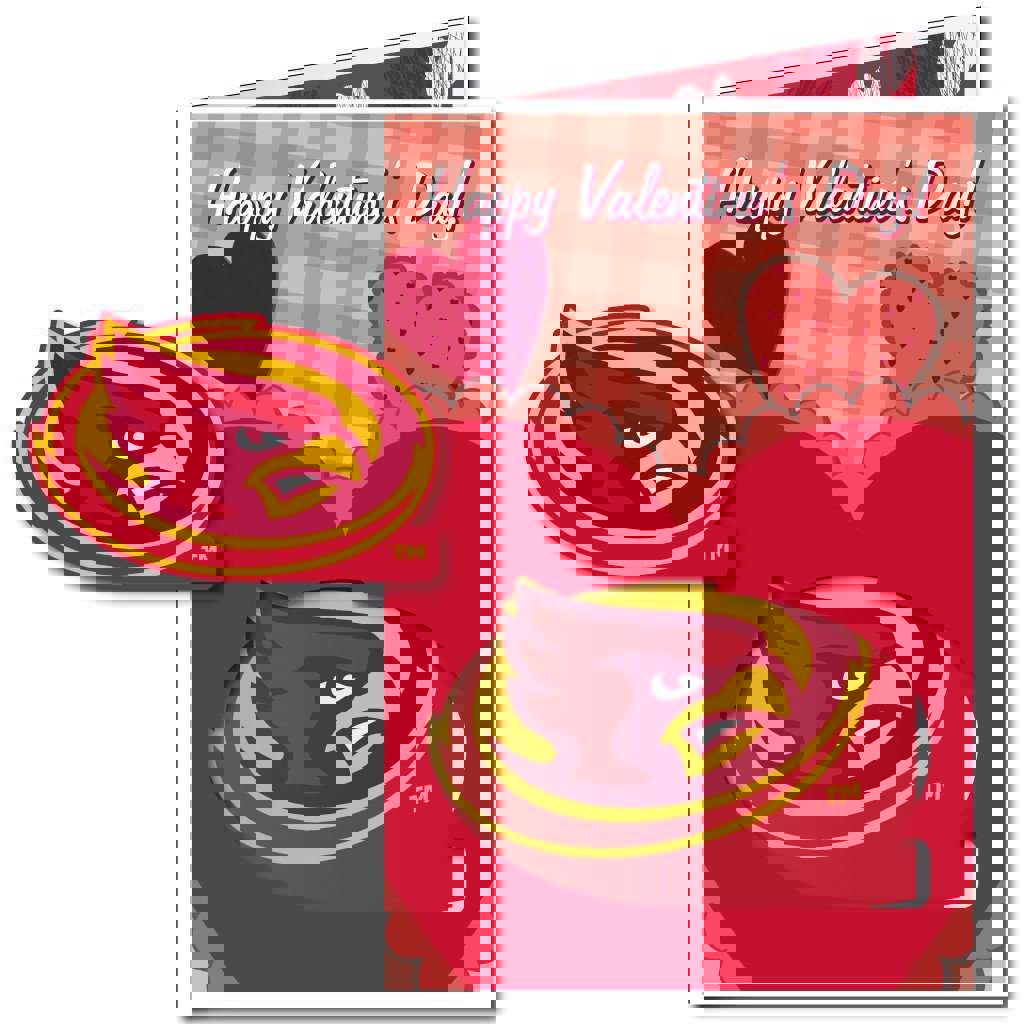 2x3 Huge Iowa State University Valentines Day Card & Yard Sign