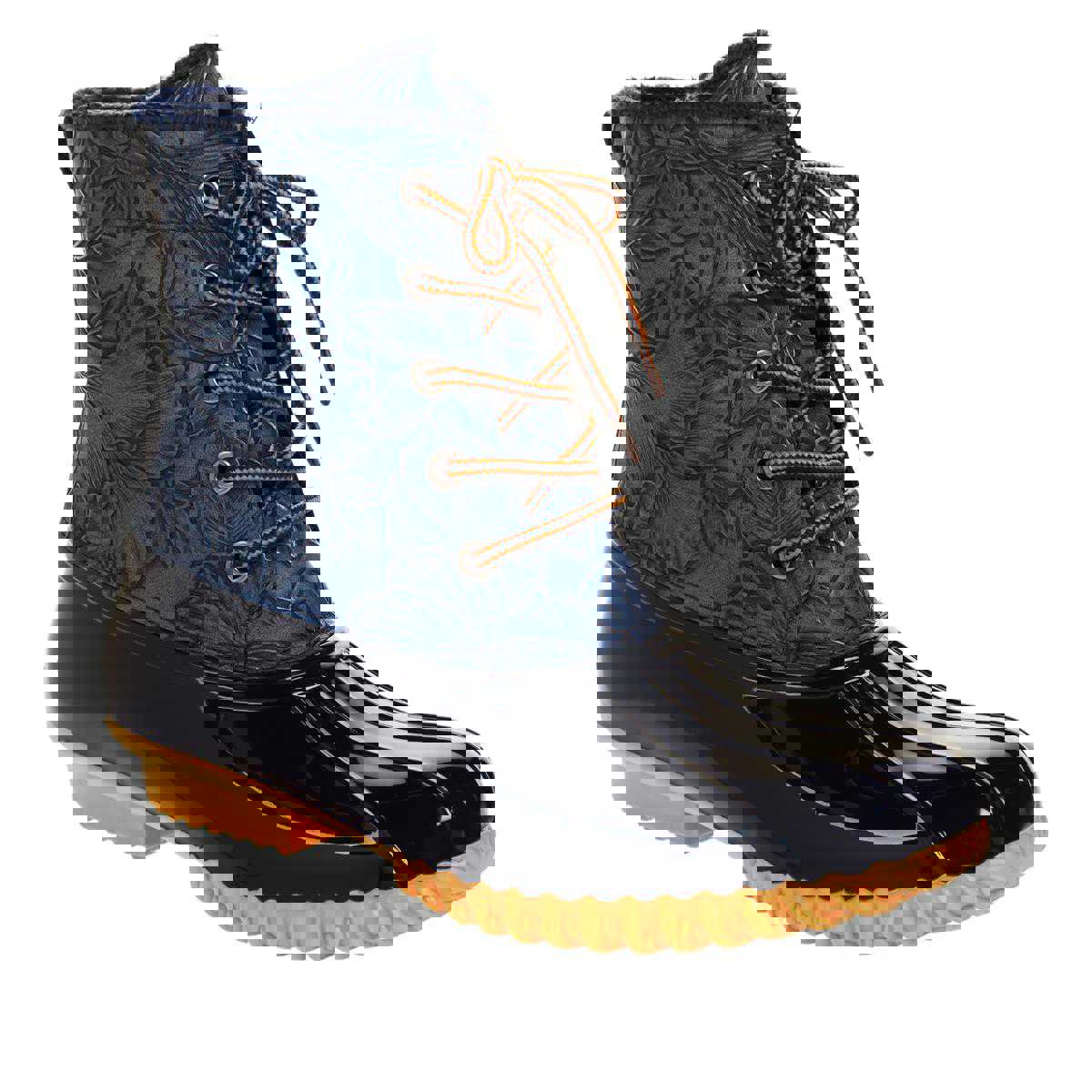 Sporto® Bella Waterproof Lace-Up Duck Boot with Zipper